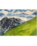 Painting By Varsha Ahirwal- Winters of Manali